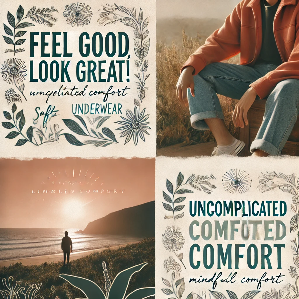 Comfort and Well-being Underwear Captions