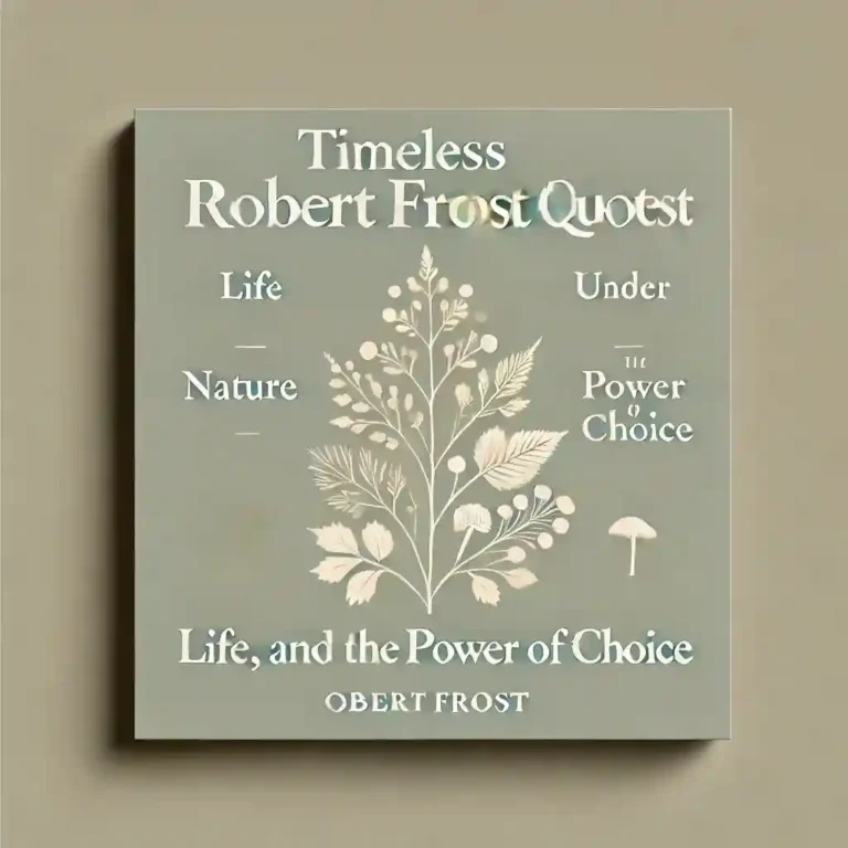 Robert Frost Quotes: Life, Nature, and the Power of Choice